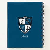 シャディ大学アルムグラードパーソナライズされた海ブルー ノートブック (裏面)