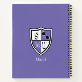 シャディ大学アルムラードパーソナライズされたパープル ノートブック (裏面)