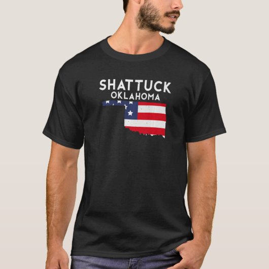 シャトックUSA州アメリカ旅行オクラホマンプレミウ Tシャツ (正面)