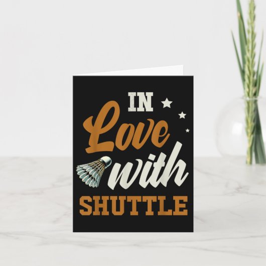 シャトルに恋するバドミントン愛好家 カード (正面)