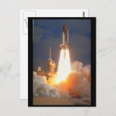 シャトルの打ち上げ_宇宙 ポストカード (正面/裏面)