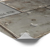 シャトルアトランティス宇宙のクローズアップ ポスター (角)