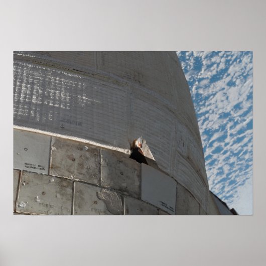 シャトルアトランティス宇宙のクローズアップ ポスター (正面)