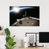 シャトルエンデバーからの日の出の宇宙 ポスター (ホームオフィス)