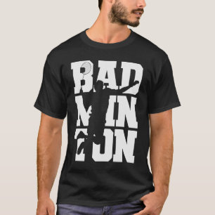 シャトルコックバドミントンラケットスポーツ Tシャツ