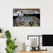 シャトルコックピット ポスター (ホームオフィス)