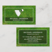 シャトルコックプロフェッショナルバドミントン監督 名刺 (正面/裏面)