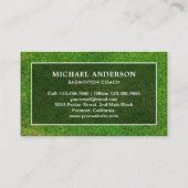 シャトルコックプロフェッショナルバドミントン監督 名刺 (裏面)