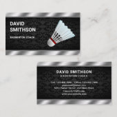 シャトルコックモダンプロフェッショナルバドミントン監督 名刺 (正面/裏面)