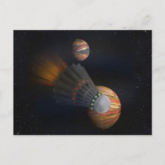 シャトルコック宇宙シャトル ポストカード (正面)