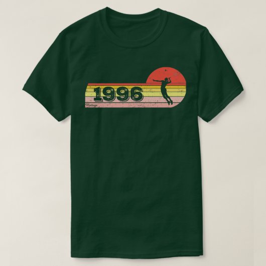 シャトルコック生まれプレイ1996誕生日レディースバディ Tシャツ (デザイン正面)