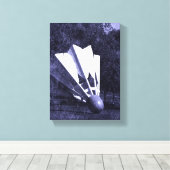 シャトルコック・ブルース キャンバスプリント (インサイチュ (ウッドフロア))