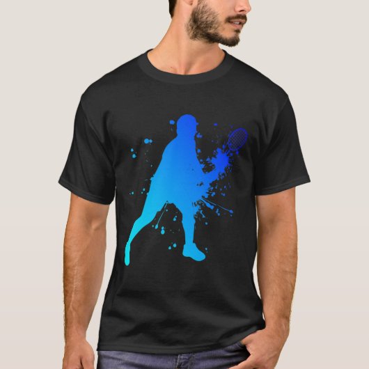 シャトルスカッシュドミントン選手 Tシャツ (正面)