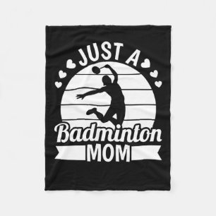 シャトルチームプレーヤーコート – Racet Just A Dminton フリースブランケット