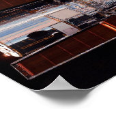 シャトルディスカバリーハッブル望遠鏡の表示 ポスター (角)