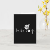 シャトルハートビート – バドミントン選手スポーツ愛好家 カード (黄色い花)