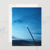 シャトルバスの後ろの煙 ポストカード (正面/裏面)