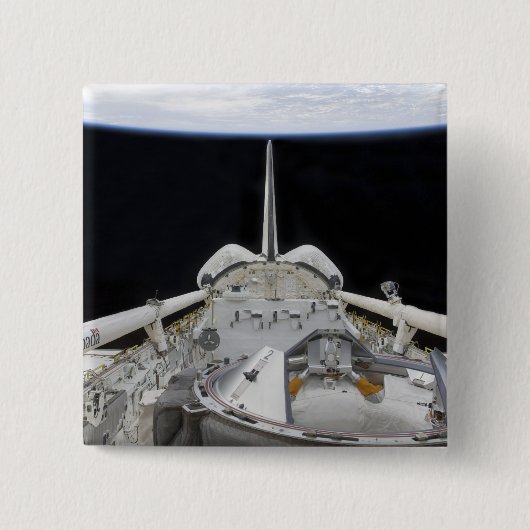 シャトルバスの部分的な宇宙 缶バッジ (正面)