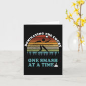 シャトルバドミントンプレーヤー引用文 カード (黄色い花)