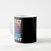 シャトルバドミントン科学者 コーヒーマグカップ (正面左)
