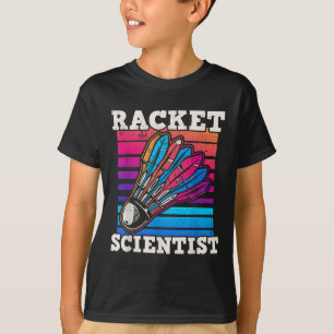 シャトルバドミントン科学者 Tシャツ