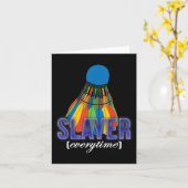 シャトルバドミントン選手の名言 カード (黄色い花)