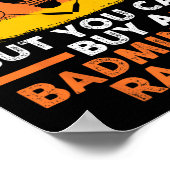 シャトルバドミントン選手 ポスター (角)