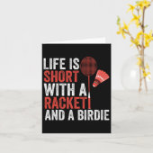 シャトルバドミントン カード (黄色い花)