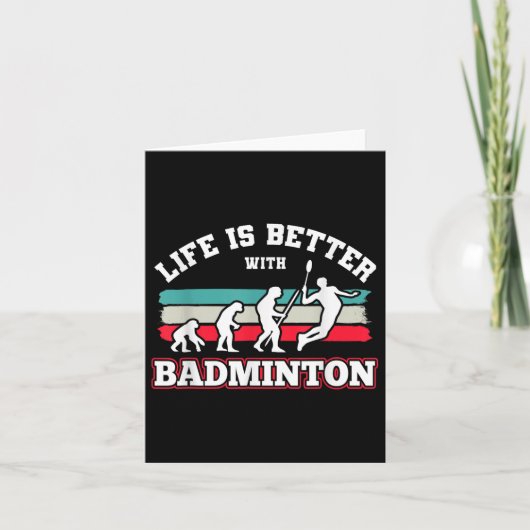 シャトルバドミントン カード (正面)