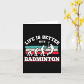 シャトルバドミントン カード (黄色い花)