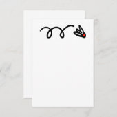 シャトルロカスタムゴ付きバドミントン招待状 招待状 (正面/裏面)