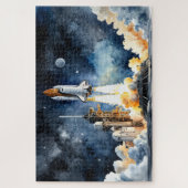 シャトルロケット離陸 ジグソーパズル (縦)