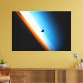 シャトル宇宙のシルエット キャンバスプリント (インサイチュ (リビング))