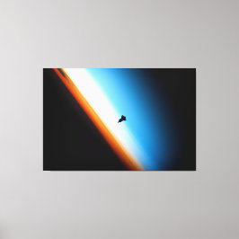 シャトル宇宙のシルエット キャンバスプリント