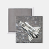 シャトル宇宙発見の空中表示 マグネット (正面/裏面)