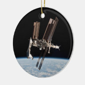 シャトル波止場国際的宇宙 セラミックオーナメント (左)