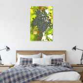 シャトーのカベルネ・ソーヴィニヨン・ブドウの束 キャンバスプリント (インサイチュ (寝室))