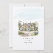 シャトーエレガントイングリッシュマナーデスティネーションウェディング 招待状 (裏面)