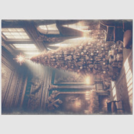 シャトークリスマスツリーエレガントヴィンテージ切り離し 薄葉紙