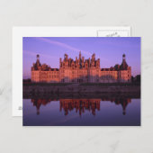 シャトーシャンボルドアットサンセット（フランス、ロワールバレー） ポストカード (正面/裏面)