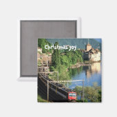 シャトーチノン、ジュネーブ湖の横6 マグネット (正面/裏面)