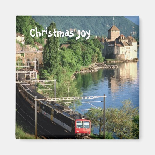 シャトーチノン、ジュネーブ湖の横6 マグネット (正面)