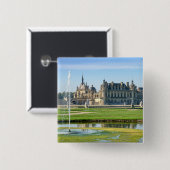 シャトーデシャンティリーアンドルノートルガーデン – フランス 缶バッジ (正面&裏面)