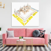 シャトーデシャンボルドシャンボルドロワール – エ – チャー キャンバスプリント (インサイチュ (リビング))