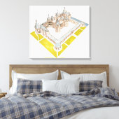 シャトーデシャンボルドシャンボルドロワール – エ – チャー キャンバスプリント (インサイチュ (寝室))