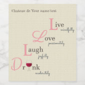 シャトーデライブラブドリンク ワインラベル (シングルラベル)