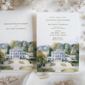 シャトードゥトゥーラウプロヴァンス庭園の結婚式 招待状