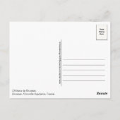 シャトードゥブーサックキャッスルフランスハガキ ポストカード (裏面)