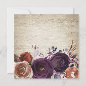 シャトーバタ素朴ム&プラムフローラブライダルシャワー 招待状 (裏面)