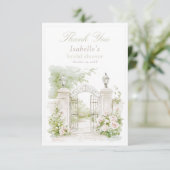 シャトーパエレガントステルブライダルガーデン サンキューカード (スタンド正面)